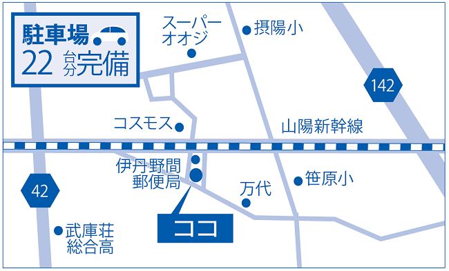 伊丹 おの小児科 地図